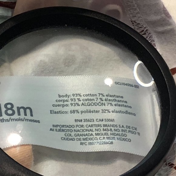 Carter's Baby Girl Jogger/Leggings Gray Multi-colored Butterflies Sz 18M - Picture 4 of 7